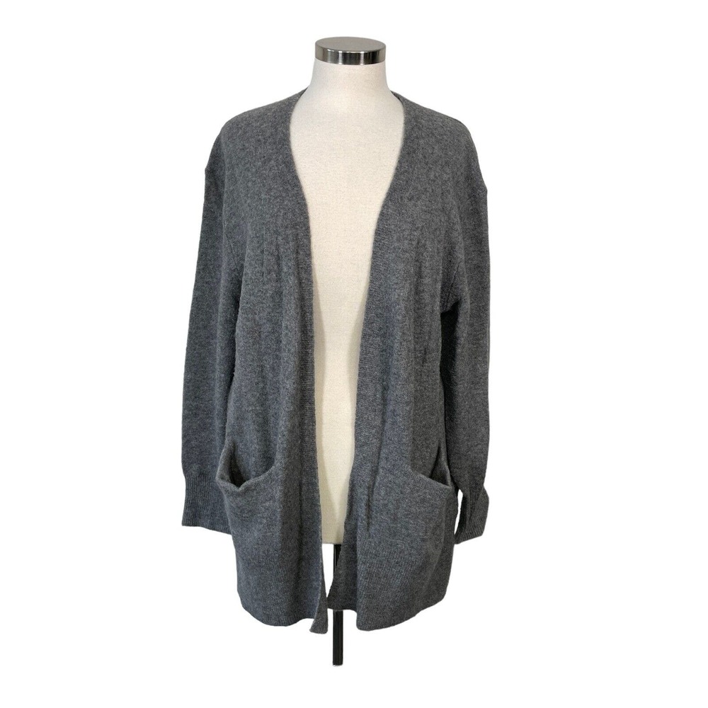 Madewell Women's Medium Gray Ryder Solid Cardigan Sweater Pockets